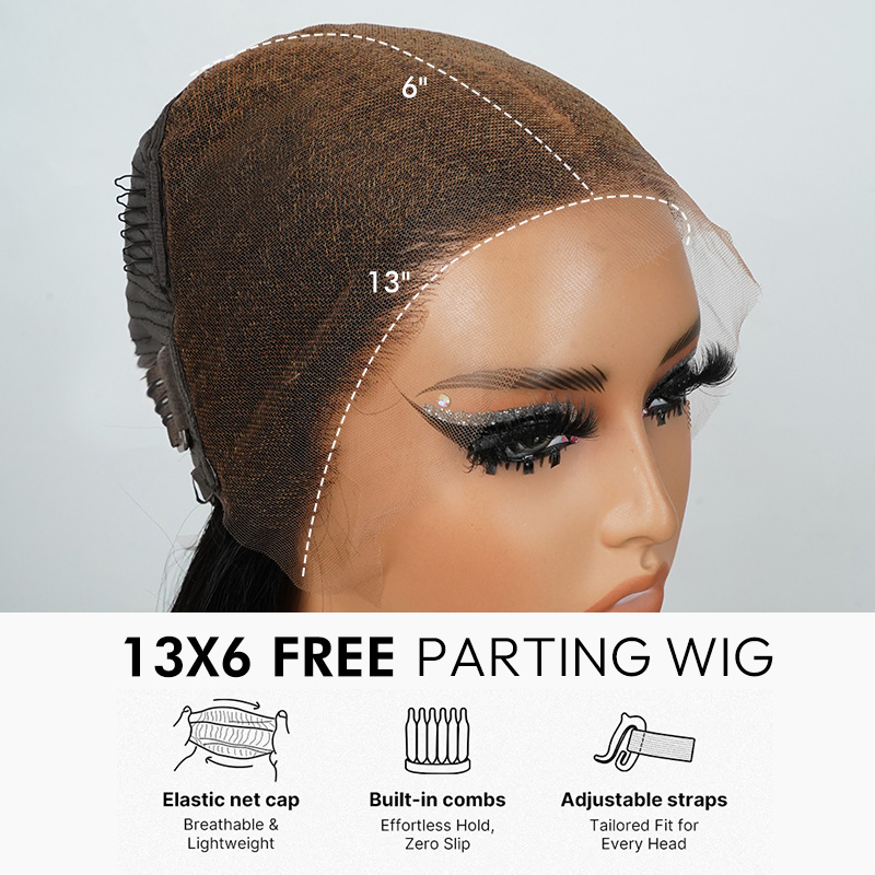Raw Hair Straight Lace Frontal Wigs Glueless Human Hair Wigs Pre Plucked HD 13x6 13x4 250% Density Wig