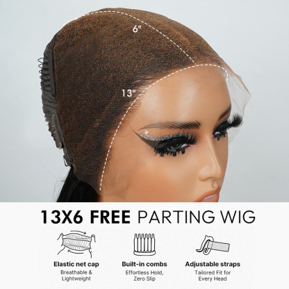 Raw Hair Straight Lace Frontal Wigs Glueless Human Hair Wigs Pre Plucked HD 13x6 13x4 250% Density Wig