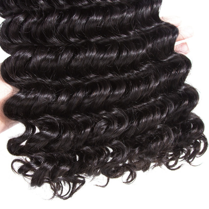 Raw human hair Deep Wave Hair bundle wholesale unprocessed hair bundle deal 1 bundle/ 3 bundle /4 bundle