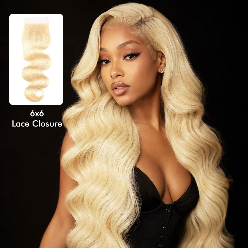 6X6" Lace Closure vietnamese 613 Hair