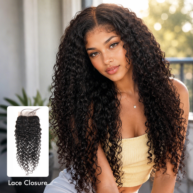 Burmese Hair Curly Wave Lace Closure