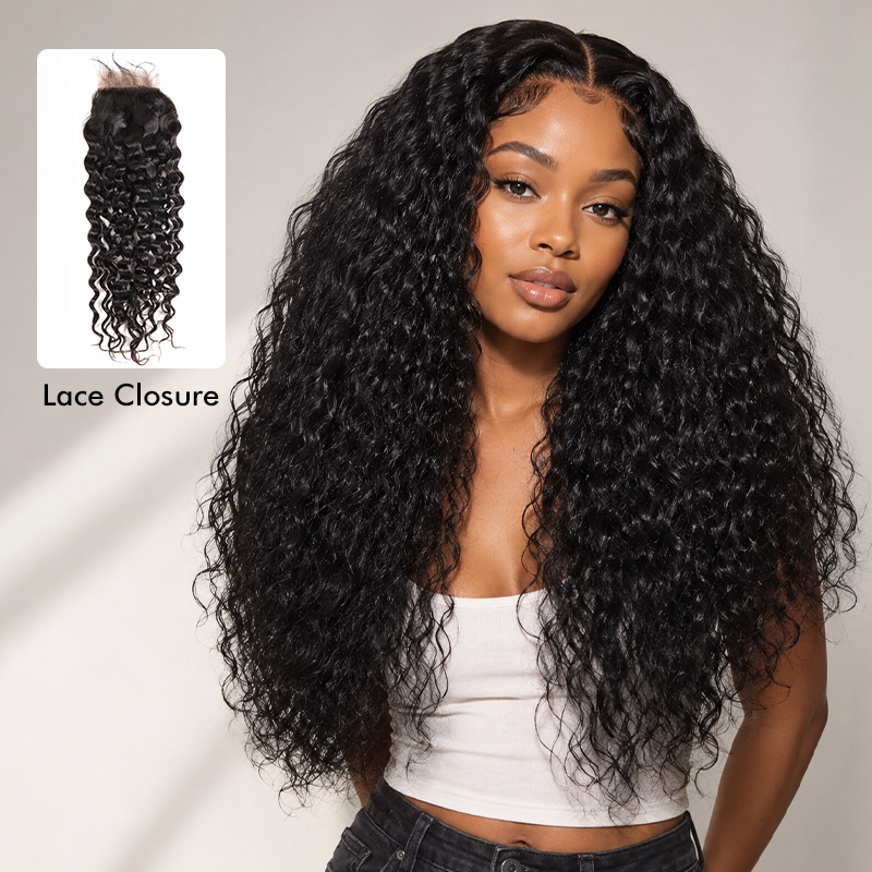 Luxury Raw Hair Water WAVE Lace Closure