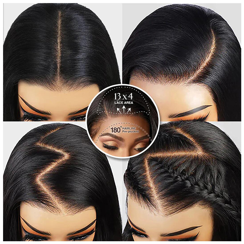 Raw Hair 13x4/13x6 HD Closure Wigs Body Wave Layered Wig  200% Density