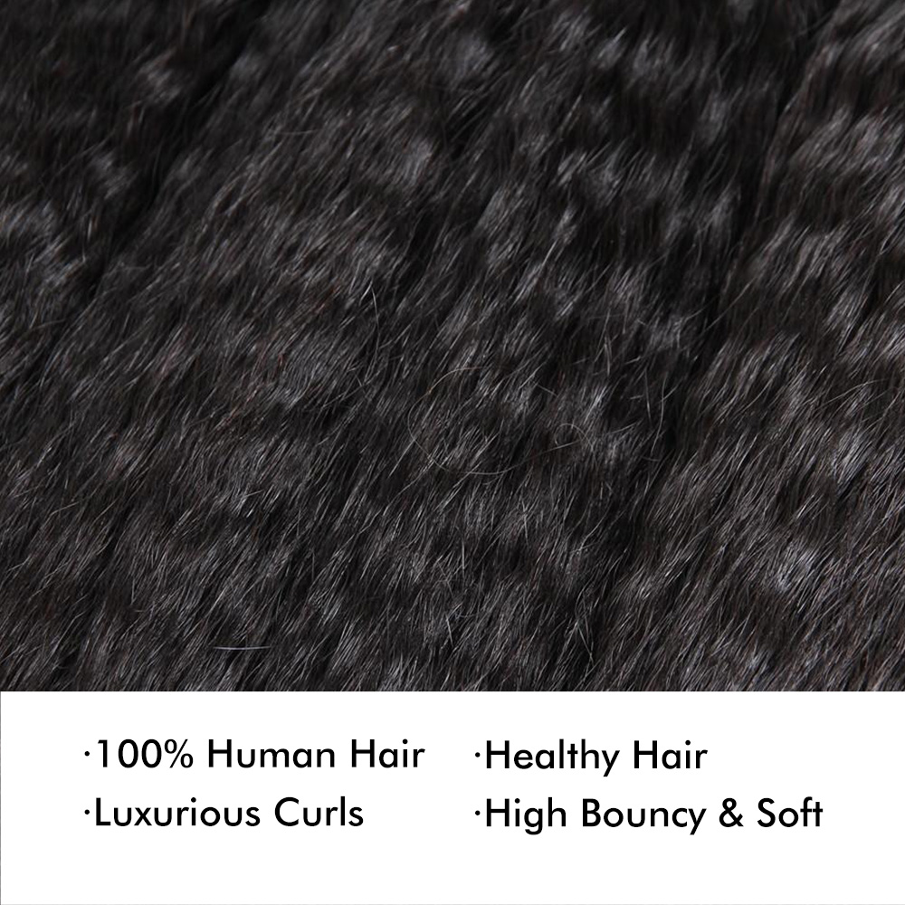 Burmese Kinky Straight  Hair Bundles