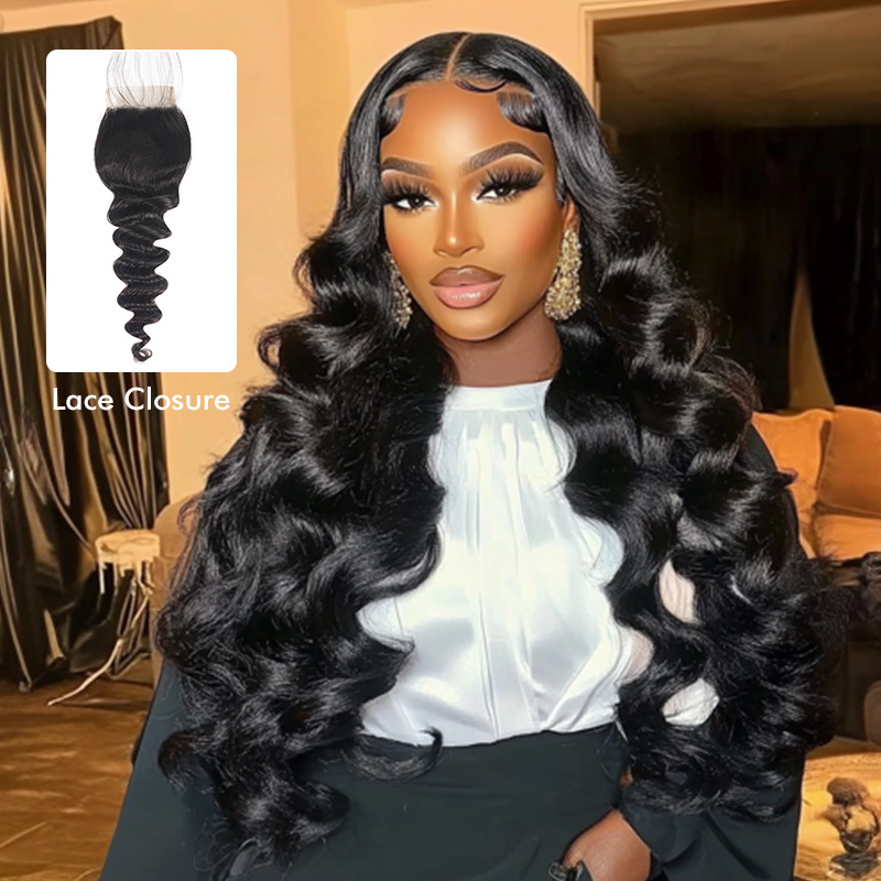 Burmese Hair Loose Deep Lace Closure