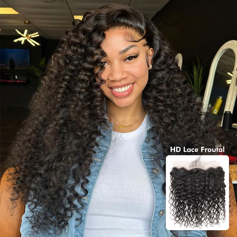 Luxury Raw Hair  Deep Wave Lace Frontal