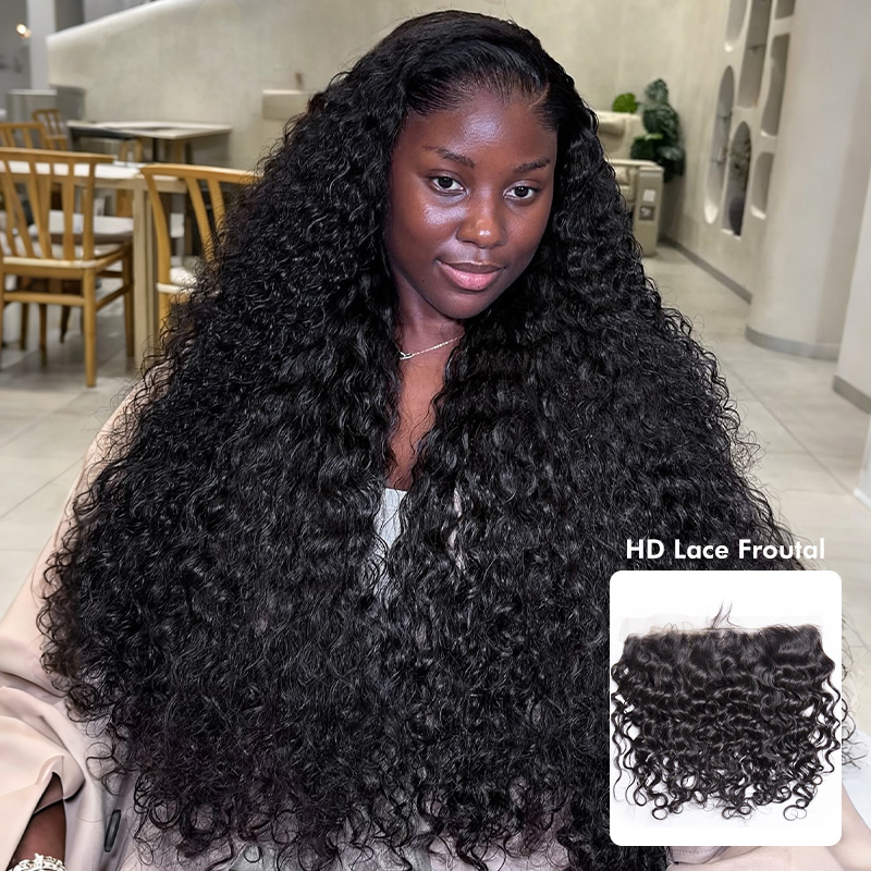Burmese Hair Water Wave  Lace Frontal
