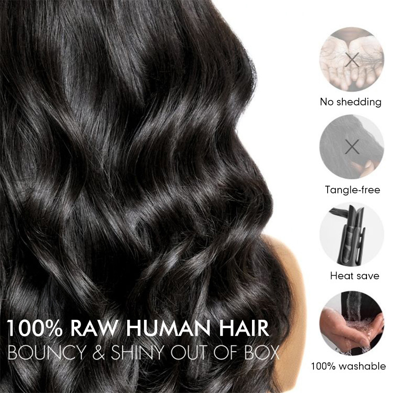 Raw Hair 13x4/13x6 HD Closure Wigs Body Wave Layered Wig  200% Density