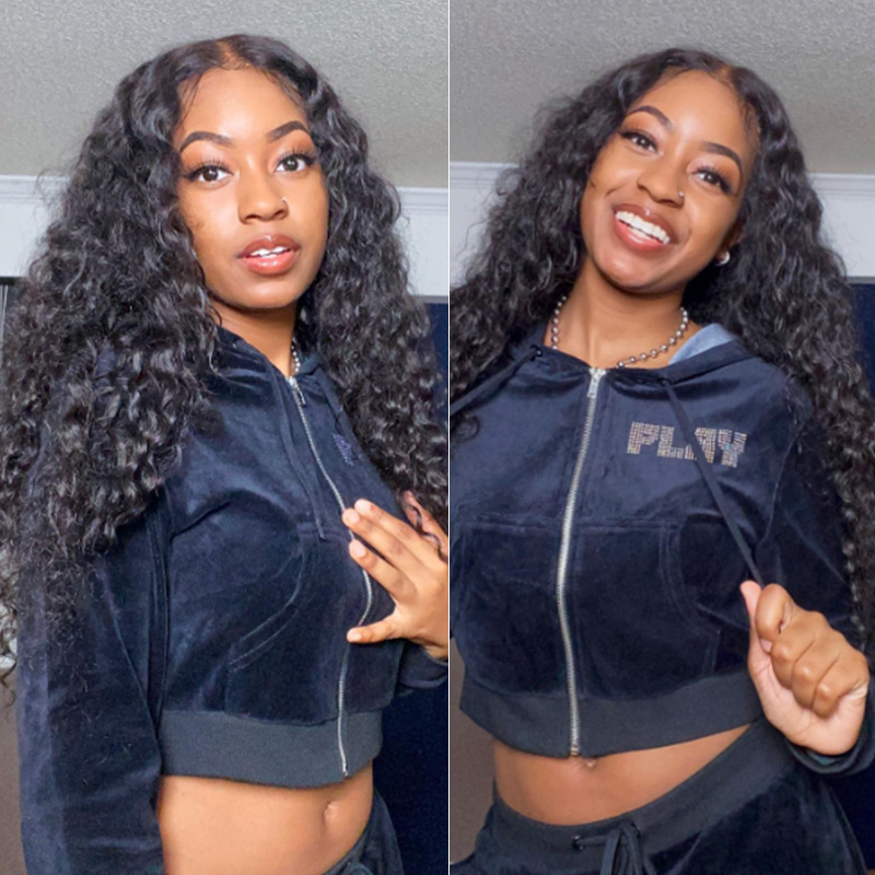Burmese Hair Deep Wave  Lace Frontal