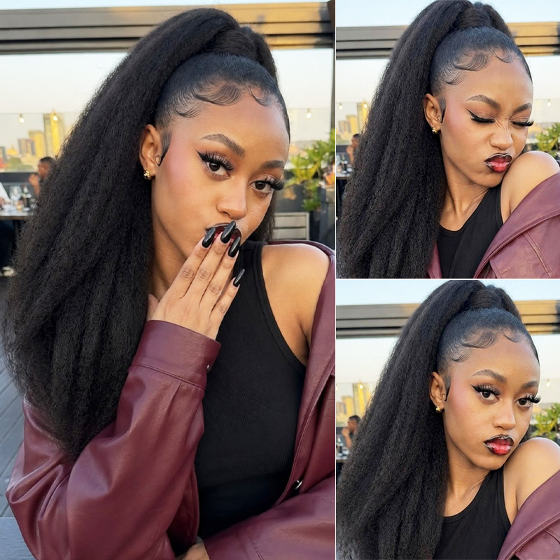 Burmese Hair kinky Straight Lace Frontal