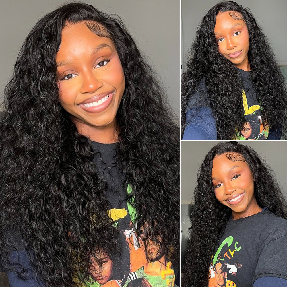 Raw human hair water wave hair bundle wholesale unprocessed bundle deal 1 bundle/ 3 bundle /4 bundle