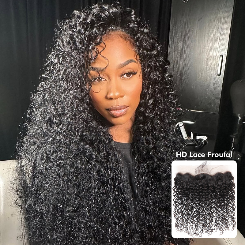 Luxury Raw Hair  Curly Wave Lace Frontal