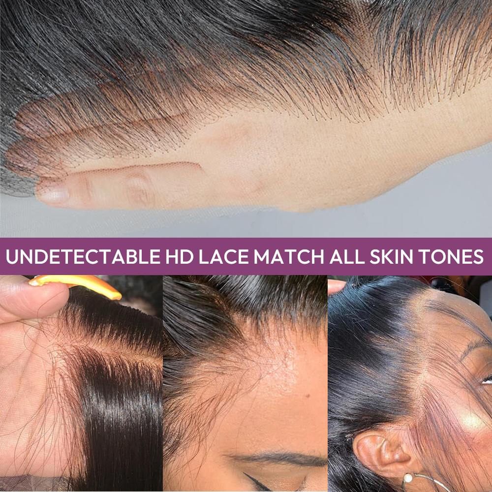 Raw Hair 13x4/13x6 HD Closure Wigs Body Wave Layered Wig  200% Density