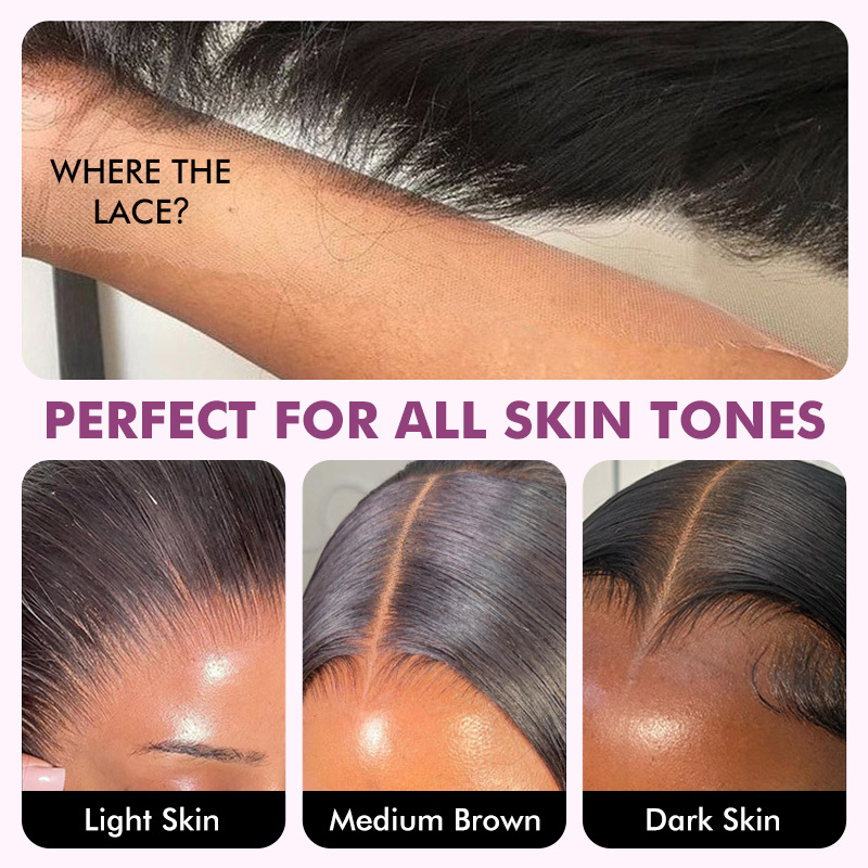 Raw Hair Loose Deep Wave Wig HD 7x7 6x6 5x5 4x4 Ocean Wave Lace Closure Wigs