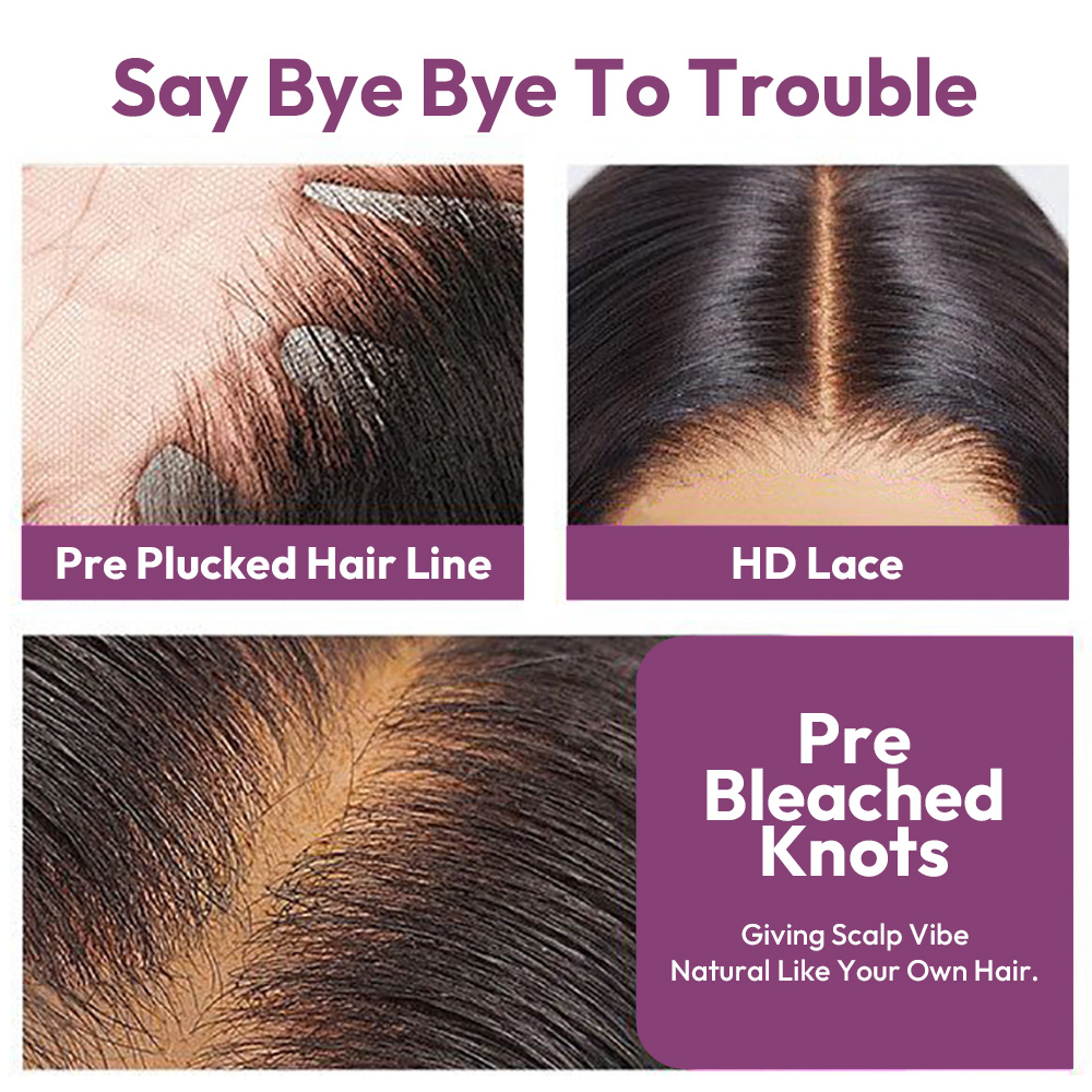 Raw Hair Kinky Straight Hair4x4 5x5 6x6 7x7 Glueless HD Wigs