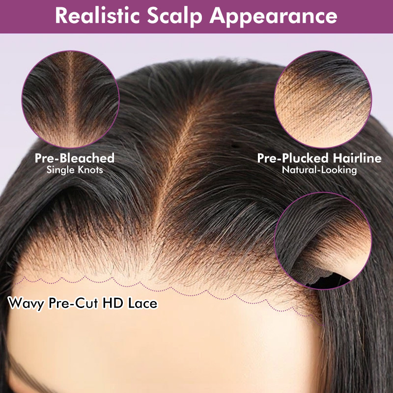 Raw Hair Italian Curly Wigs 7x7 6x6 5x5 4x4 Italian Wave Invisible HD Closure wig