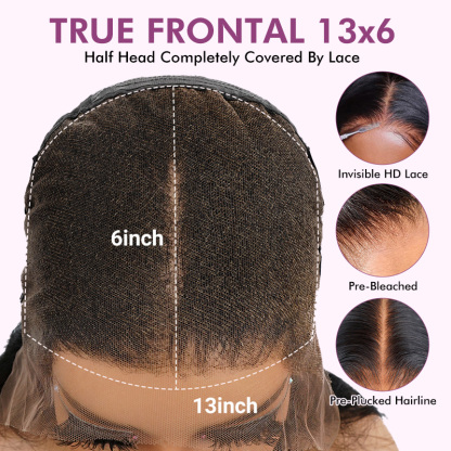 Raw Hair Wet Wavy Wig 13x4/13x6 HD Full Frontal Wigs Glueless