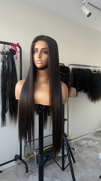 High quality Burmese hair lace wig wholesale pre-plucked HD/transparent lace closure human hair wig deal