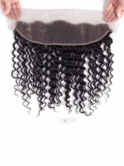 Burmese Hair Deep Wave  Lace Frontal