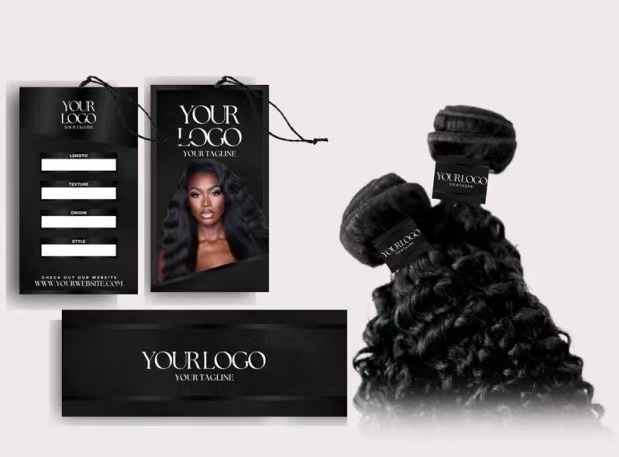 customized logo hair label wrap / tags ——Free customization for orders over $1,000