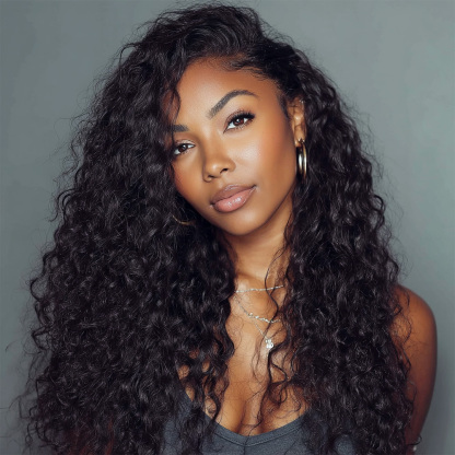 Best Curly hair Raw hair wholesale unprocessed hair bundle deal 1 bundle/ 3 bundle /4 bundle