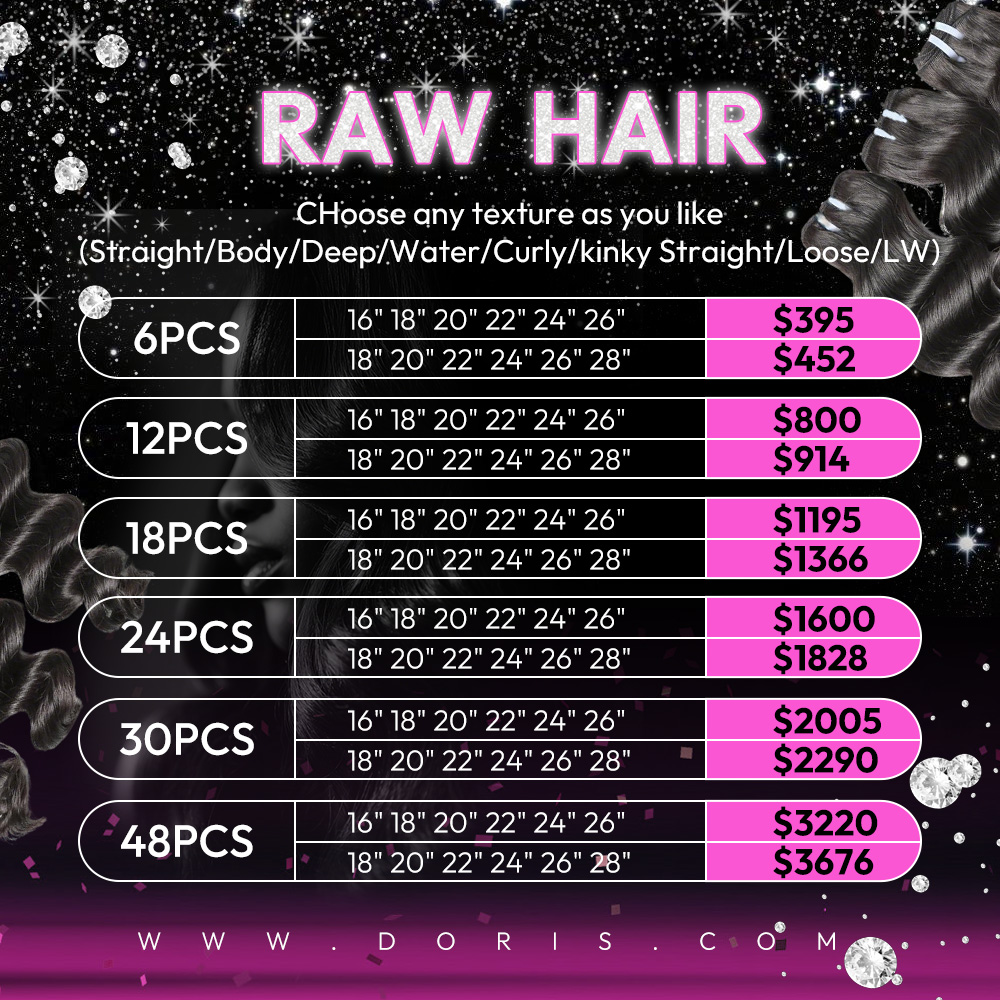 Ultimate RAW Hair Bundle Deal - Unlock Our Highest Discounts Up to 60% Off on Premium Unprocessed Extensions!