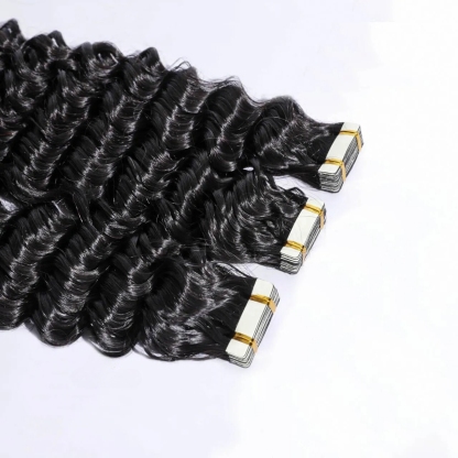 Burmse Hair Deep Wave Tape-In Extension