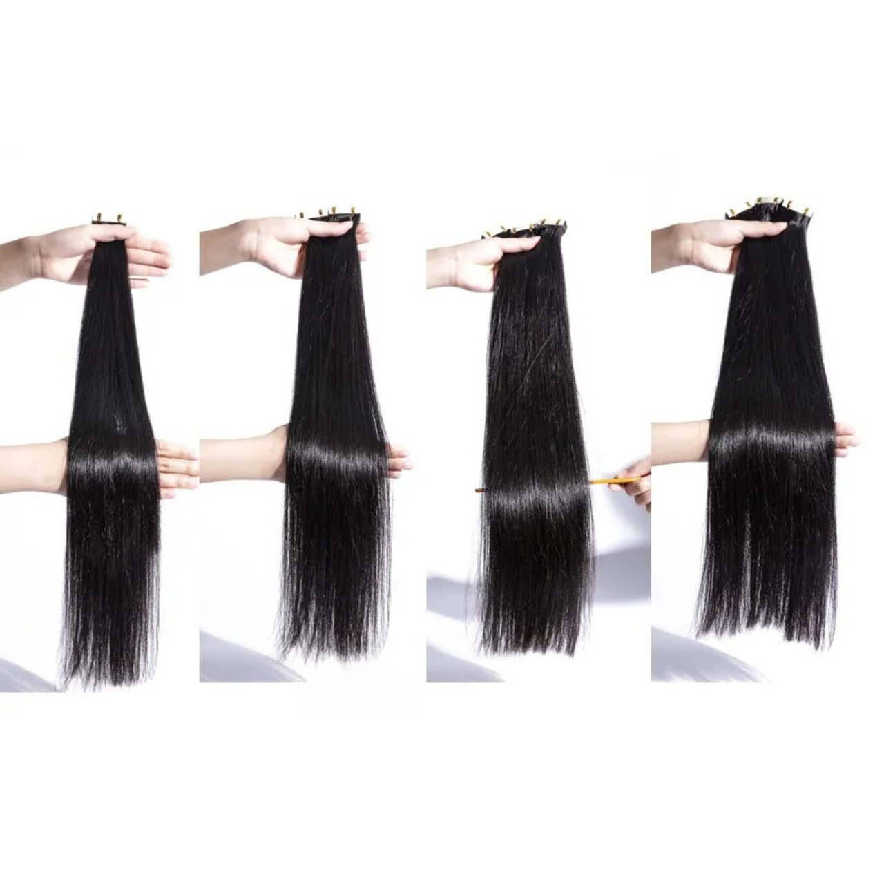 Burmese Hair Straight Tape Ins  Extensions