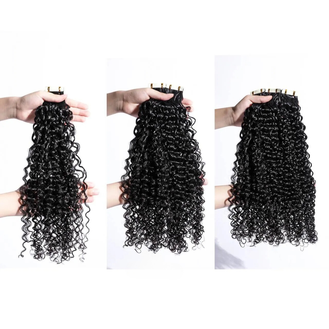 Burmse Hair  Curly Wave Tape-In Extension