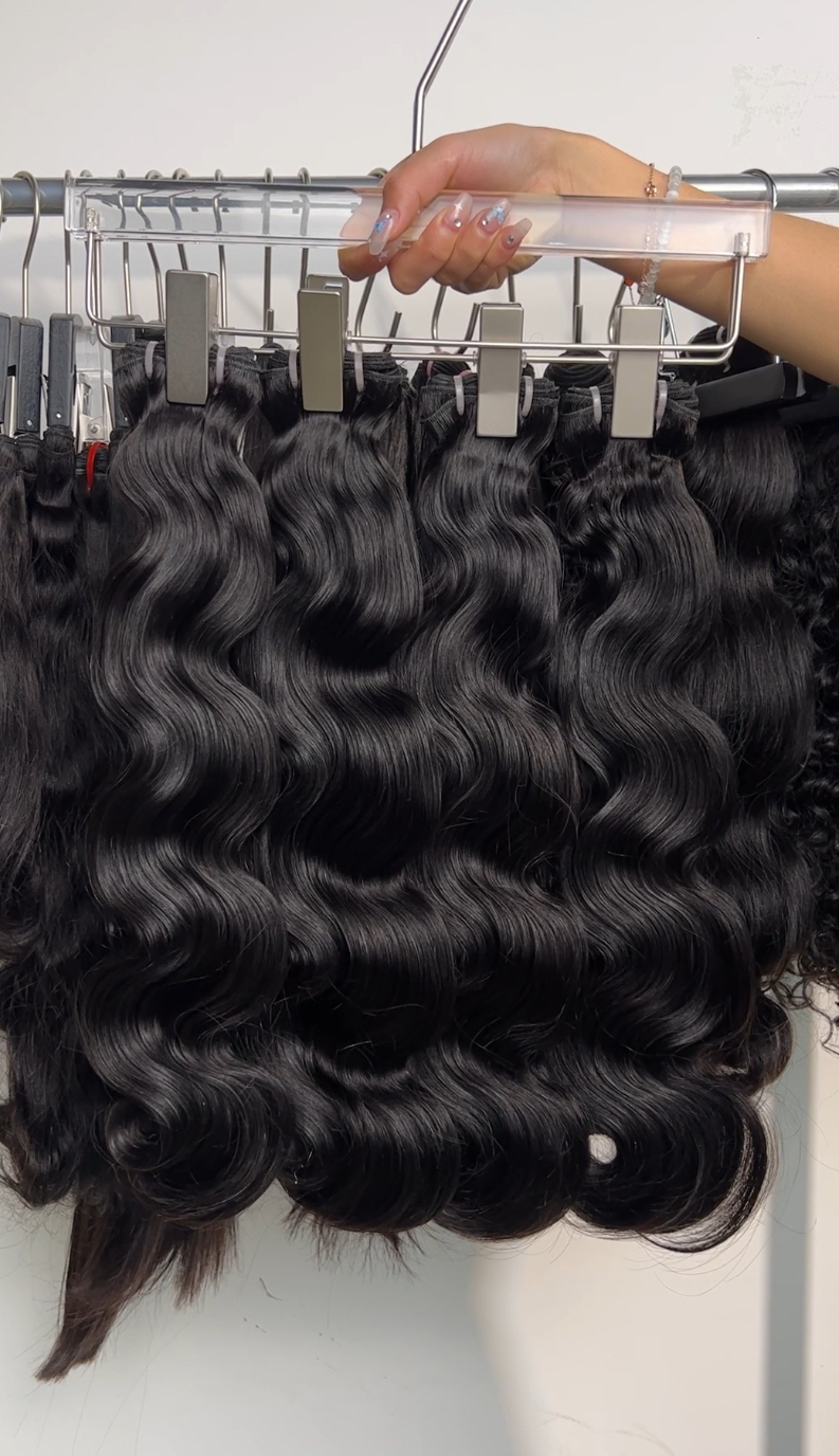 Top quality luxury Burmese hair bundles wholesale! natural color
