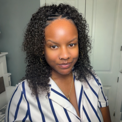 Pre-Separated Feather Crochet Human Hair for Miracle Knots Boho Braids | Deep Wave, Burmese Curly Protective Style 