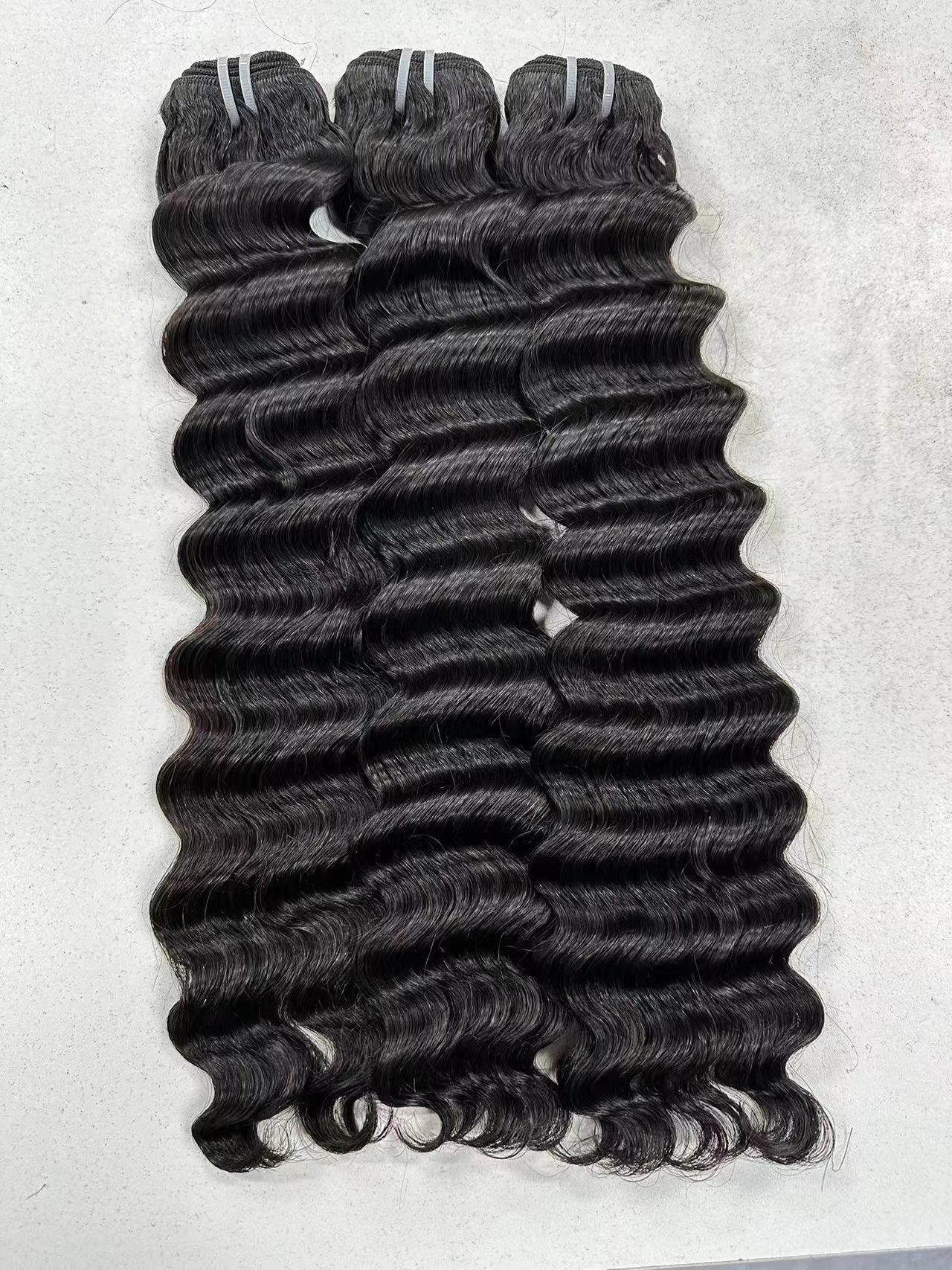 Top quality luxury Burmese hair bundles wholesale! natural color