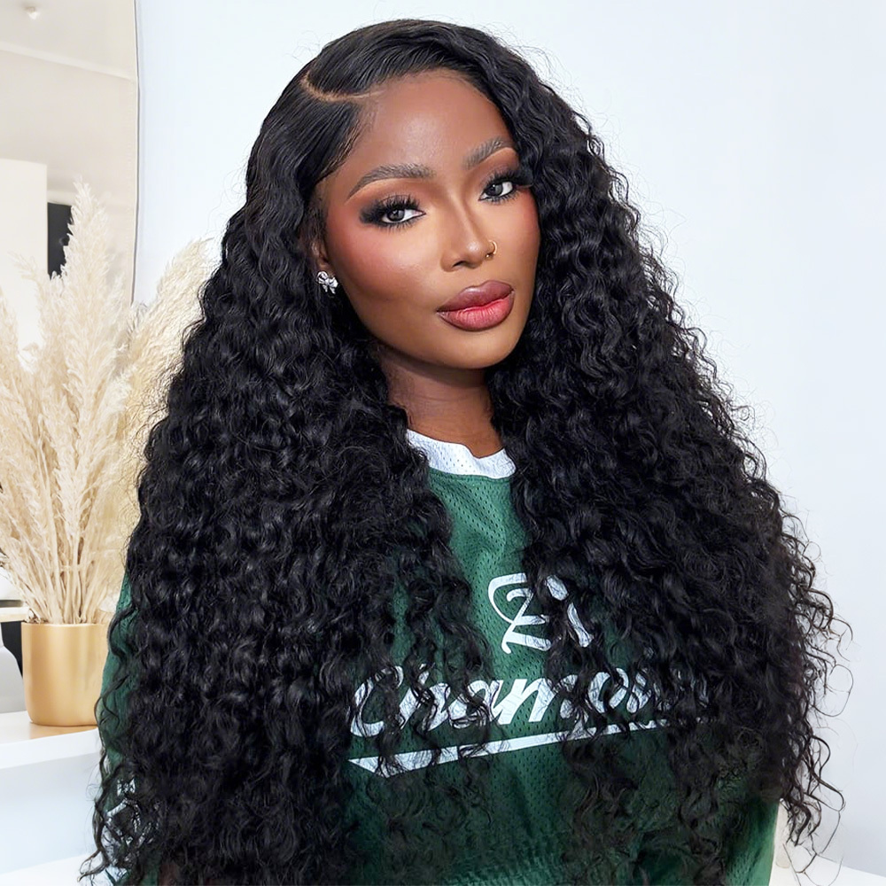 Raw human hair Deep Wave Hair bundle wholesale unprocessed hair bundle deal 1 bundle/ 3 bundle /4 bundle