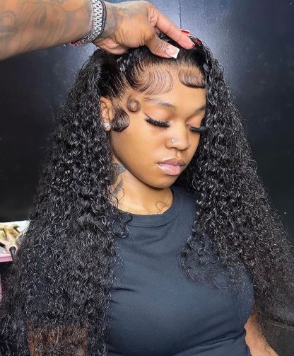 Raw Hair Burmese Curls Wigs 13x4 13x6 Frontal Wig New Fashion