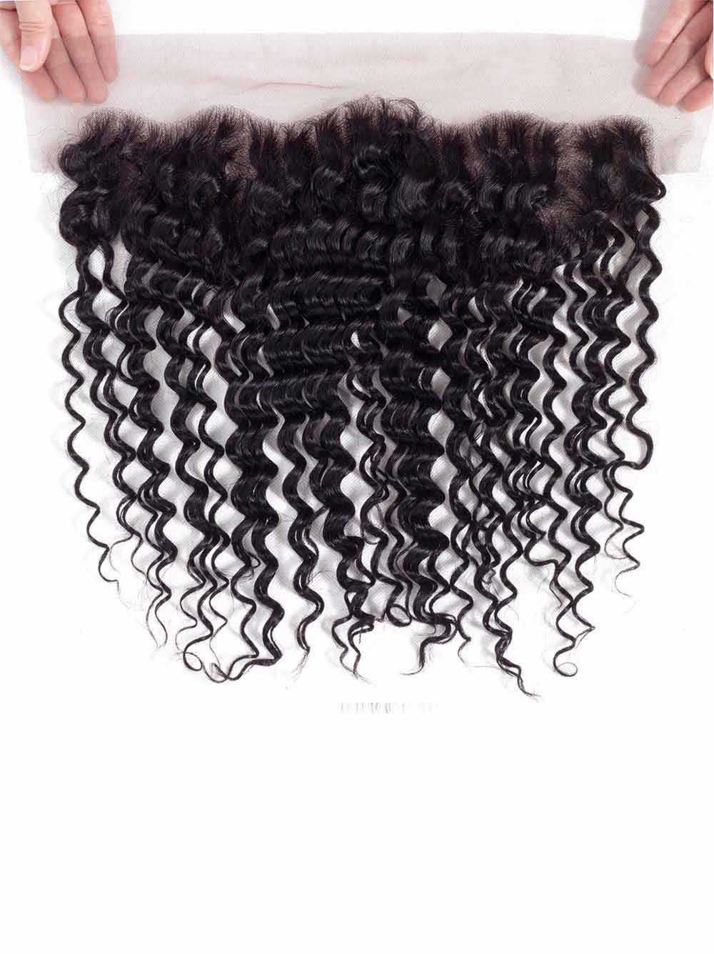 Burmese Hair Deep Wave  Lace Frontal