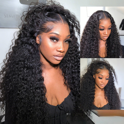 Raw Hair Deep Wave Wigs 13x4 13x6 Frontal Wig Pineapple Wave HD Frontal Wig
