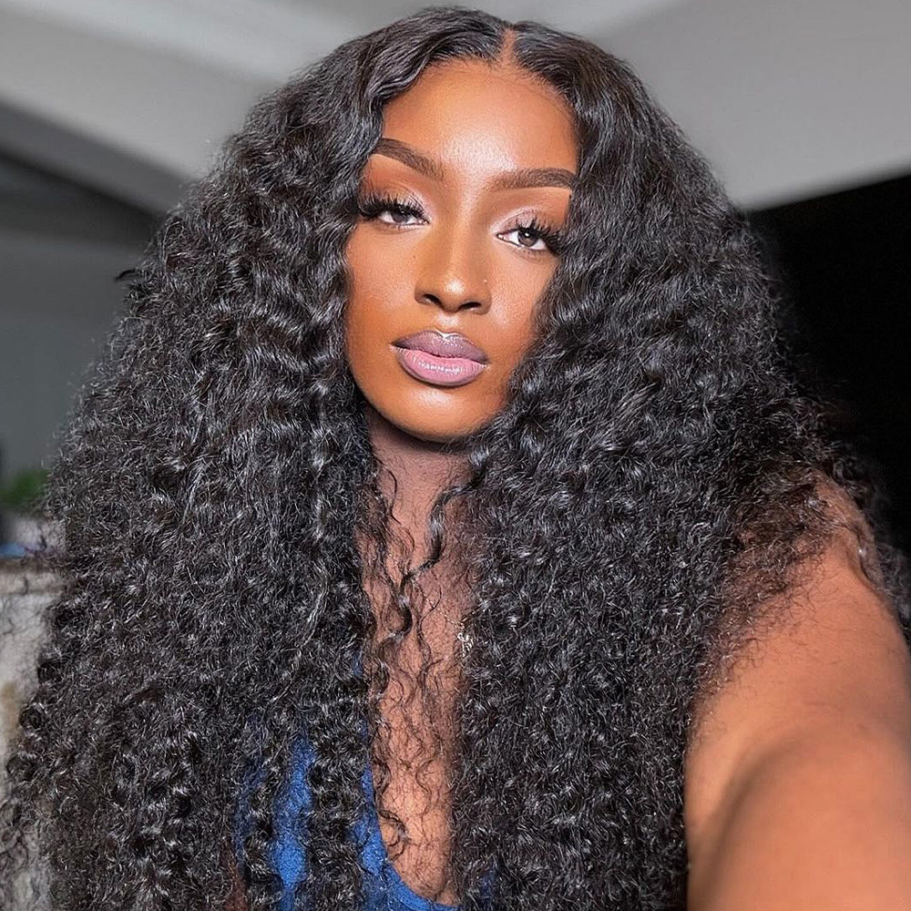 Raw Hair Deep Wave Wigs 13x4 13x6 Frontal Wig Pineapple Wave HD Frontal Wig