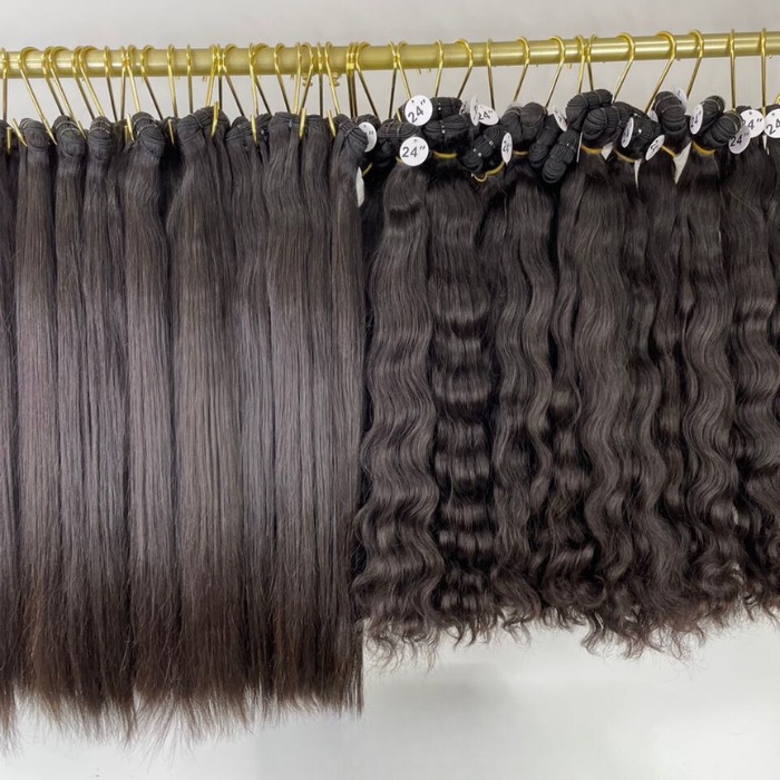 Vietnamese Raw wavy hair Premium quality Thicker Bundles From One Donor