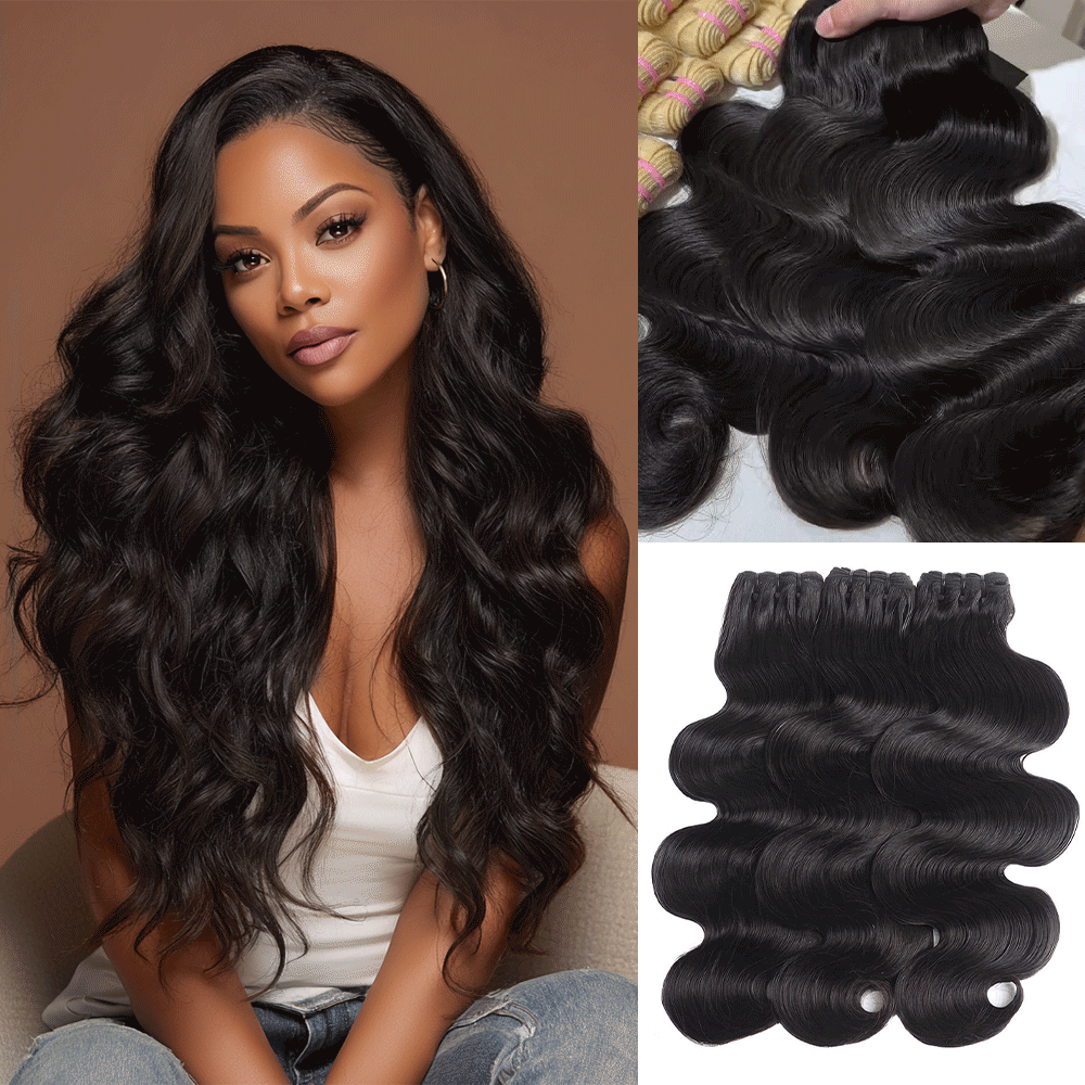 Raw hair top grade Body Wave Hair Bundle wholesale Unprocessed Hair bundle deal 1 bundle/ 3 bundle /4 bundle