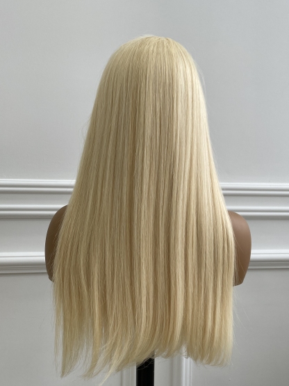 Raw Hair 613 Blonde Frontal & Closure Wig Straight HD Glueless Wigs