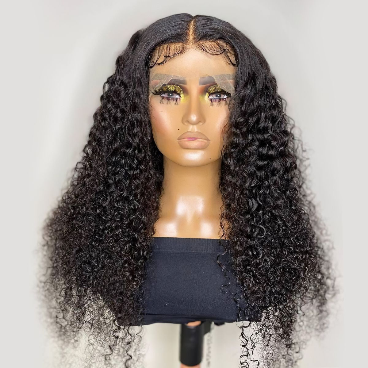 Raw Hair Curly 13x6 13x4 Glueless HD Lace Frontal Wig Deep Curly HD Wigs