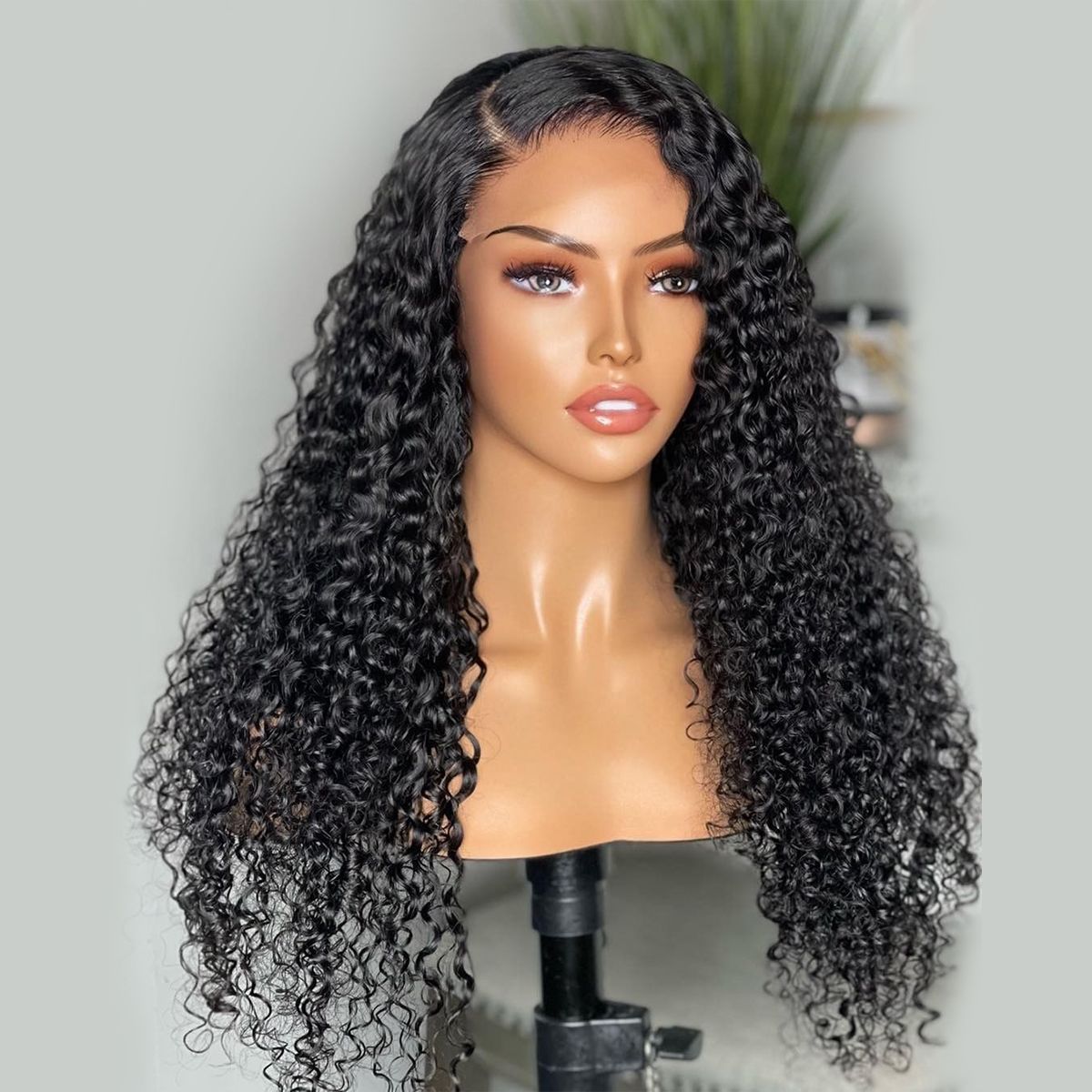 Raw Hair Curly 13x6 13x4 Glueless HD Lace Frontal Wig Deep Curly HD Wigs