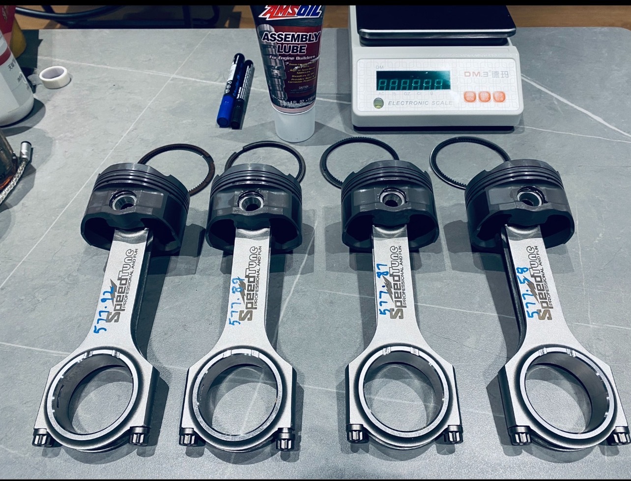 B48 & B48TU Forge piston and rods kit