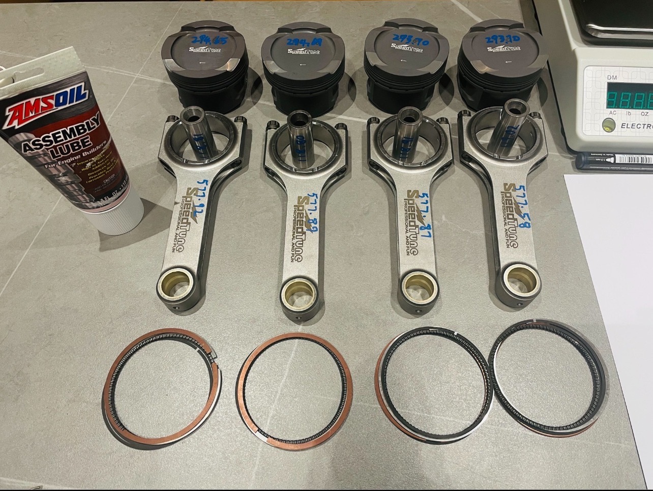 B48 & B48TU Forge piston and rods kit