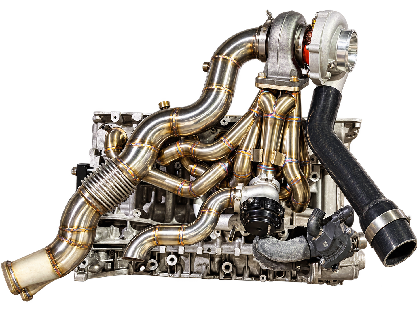 N54 top single turbo manifold