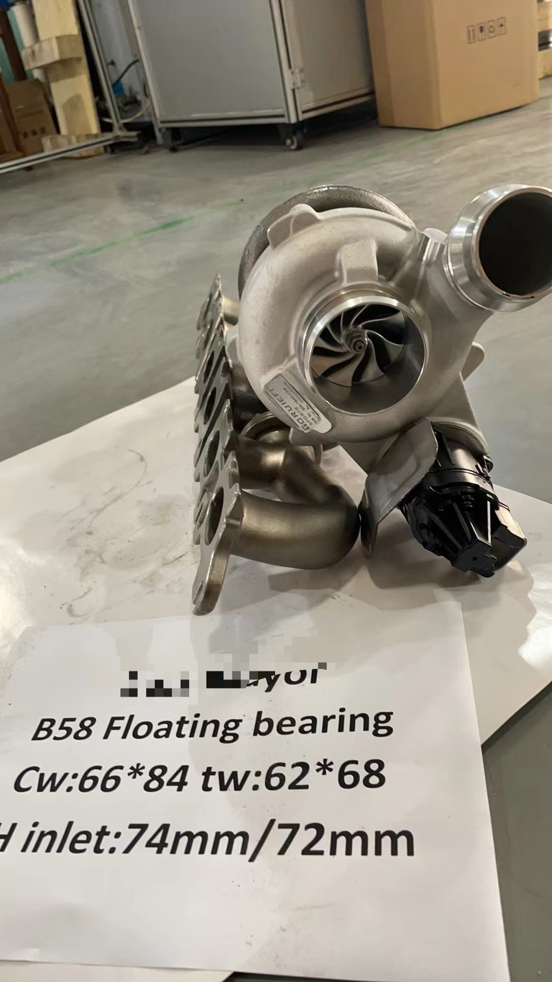 B58 gen1 Upgrad hybrid turbo dual ceramic ball bearing 