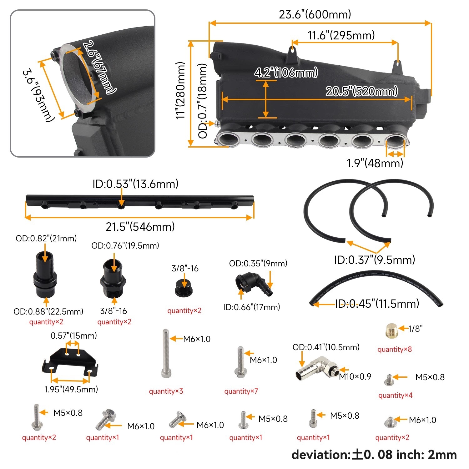 B58 gen1 Cast manifold