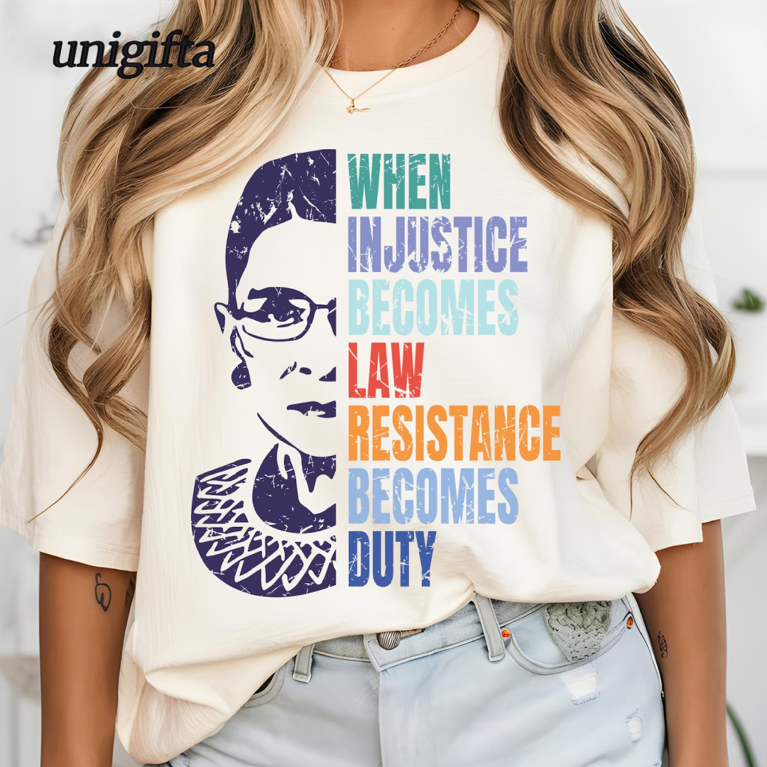 Fight for Justice: RBG Resistance Duty Tee