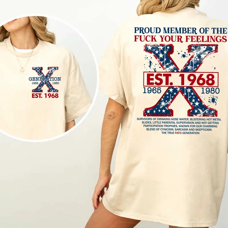 Proud Gen X Member Customize Year Shirt