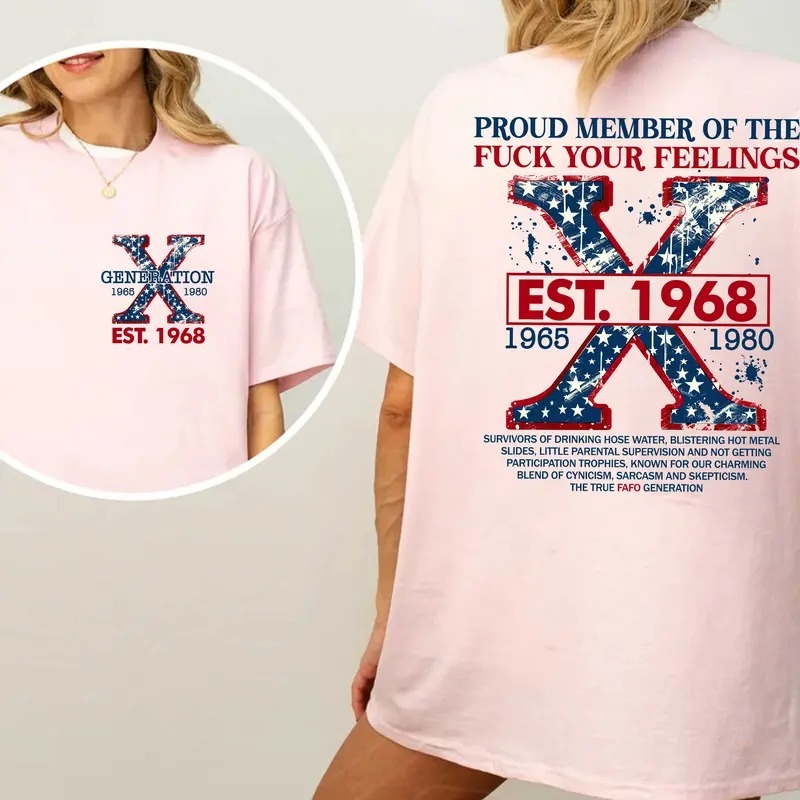 Proud Gen X Member Customize Year Shirt